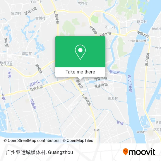 广州亚运城媒体村 map