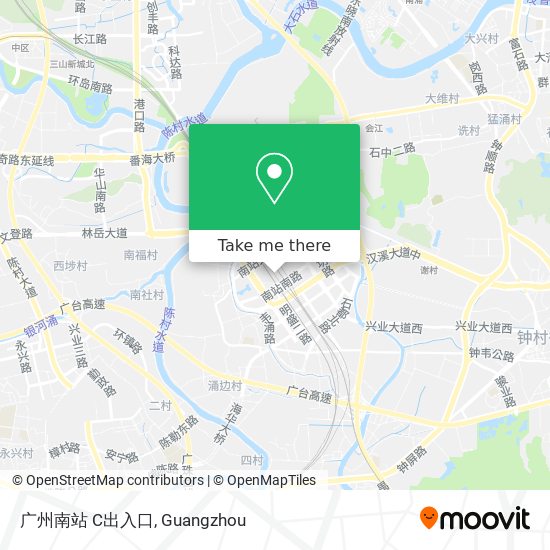 广州南站 C出入口 map