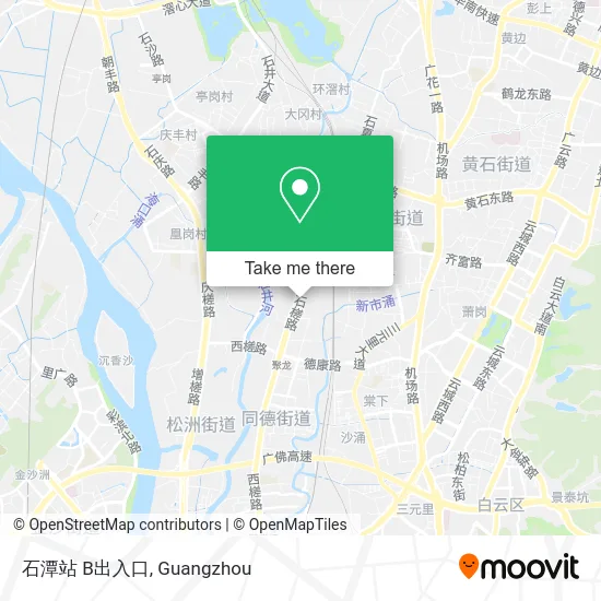 石潭站 B出入口 map