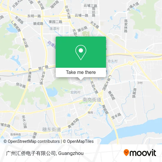 广州汇侨电子有限公司 map