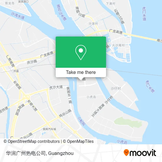 华润广州热电公司 map