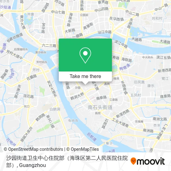 沙园街道卫生中心住院部（海珠区第二人民医院住院部） map