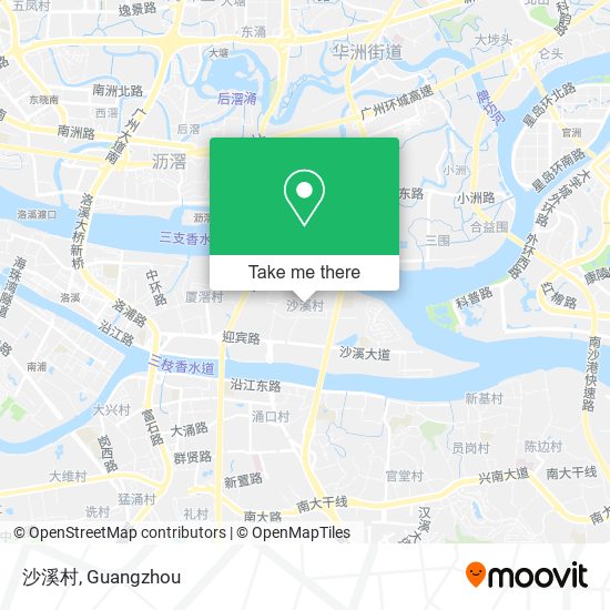 沙溪村 map