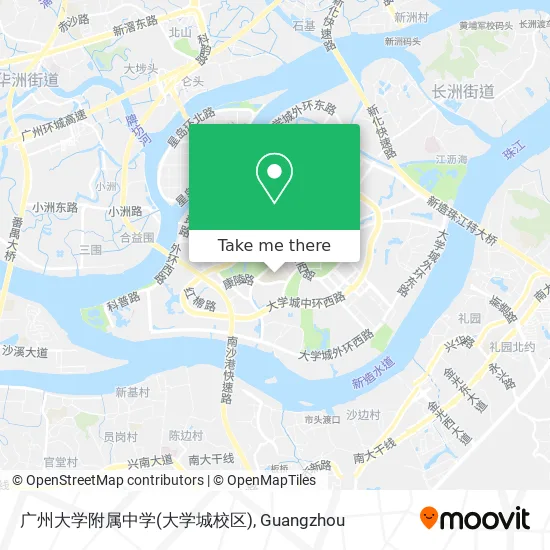 广州大学附属中学(大学城校区) map