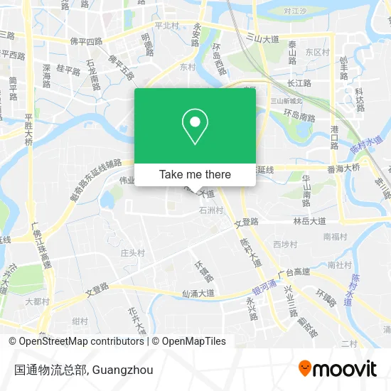 国通物流总部 map