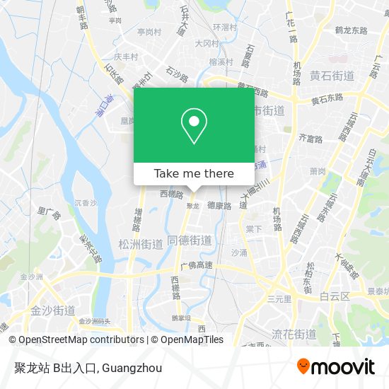 聚龙站 B出入口 map