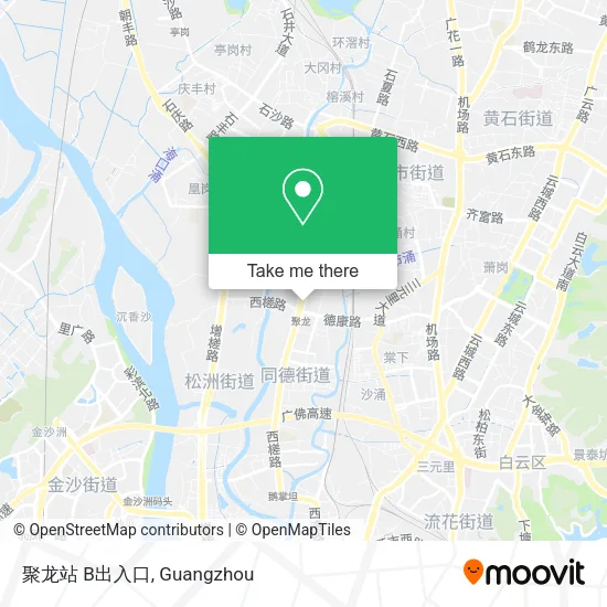 聚龙站 B出入口 map