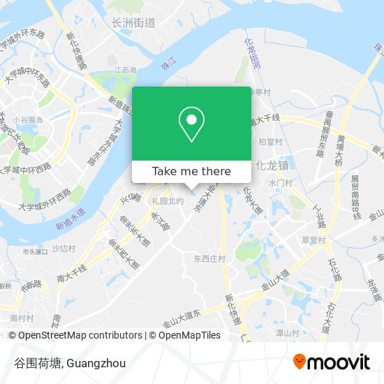 谷围荷塘 map