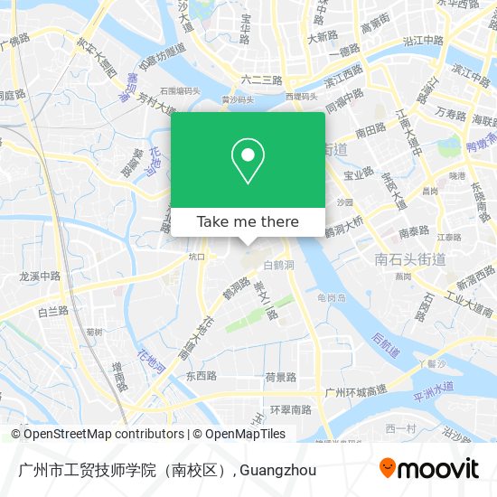 广州市工贸技师学院（南校区） map