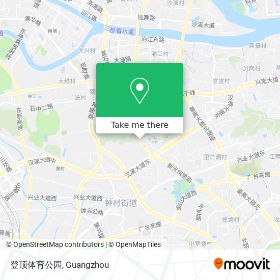 登顶体育公园 map