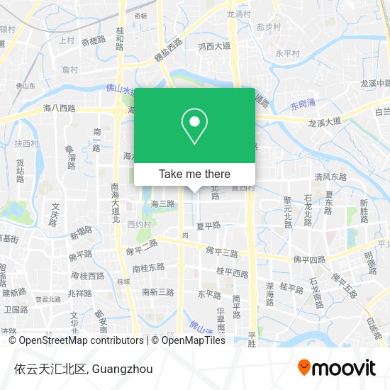 依云天汇北区 map