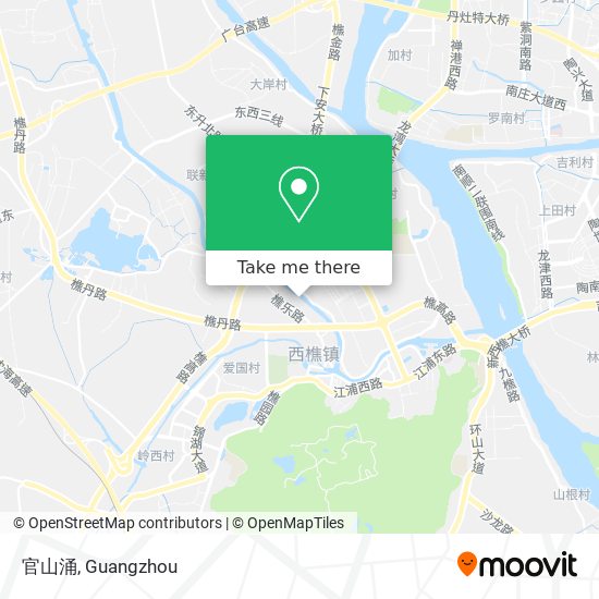 官山涌 map