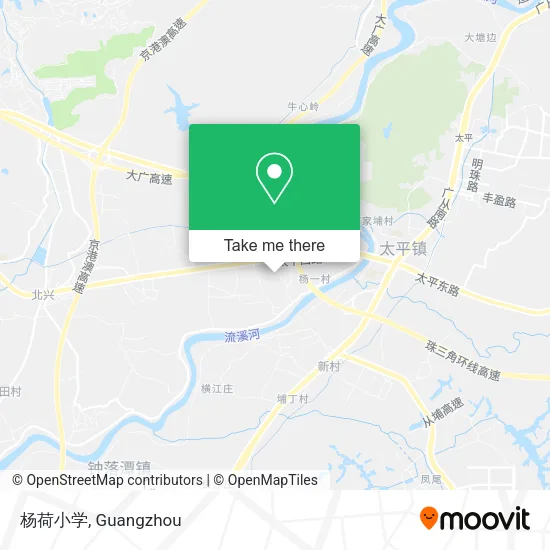 杨荷小学 map