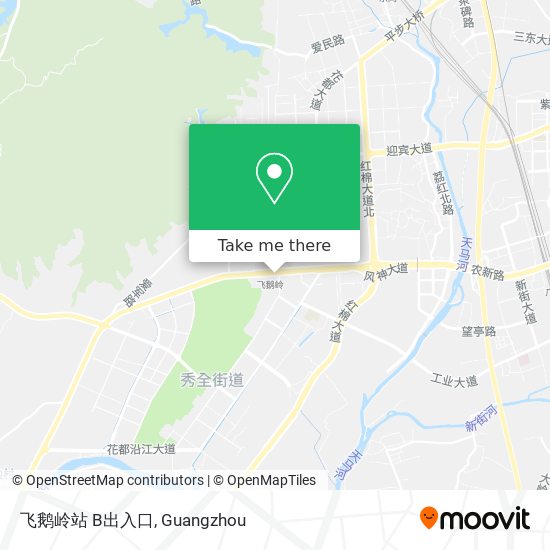 飞鹅岭站 B出入口 map