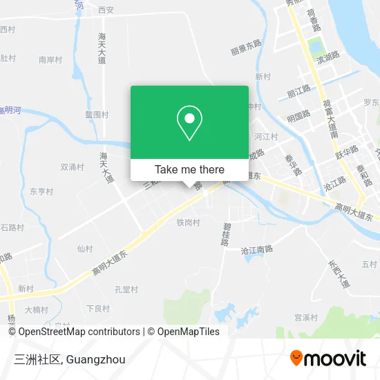 三洲社区 map