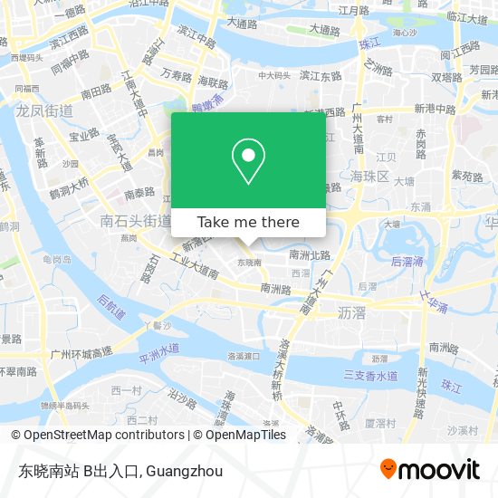 东晓南站 B出入口 map