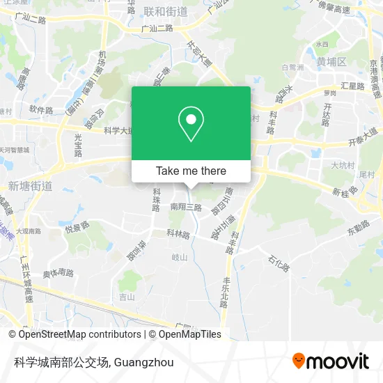 科学城南部公交场 map