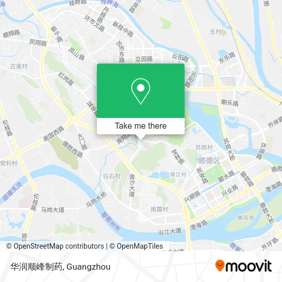 华润顺峰制药 map