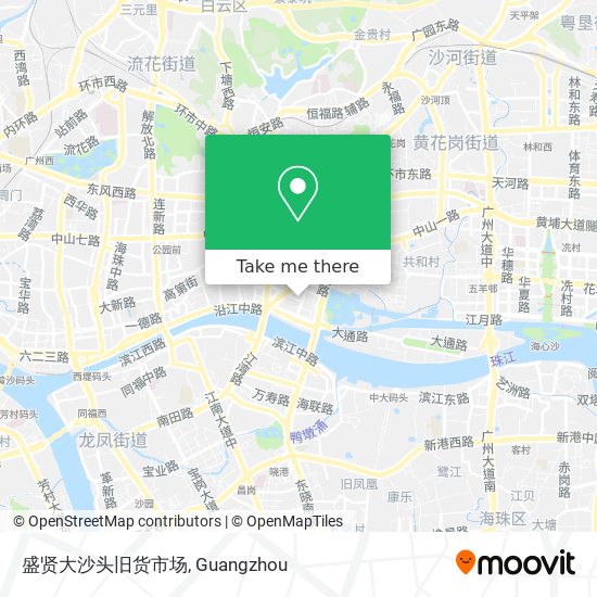 盛贤大沙头旧货市场 map