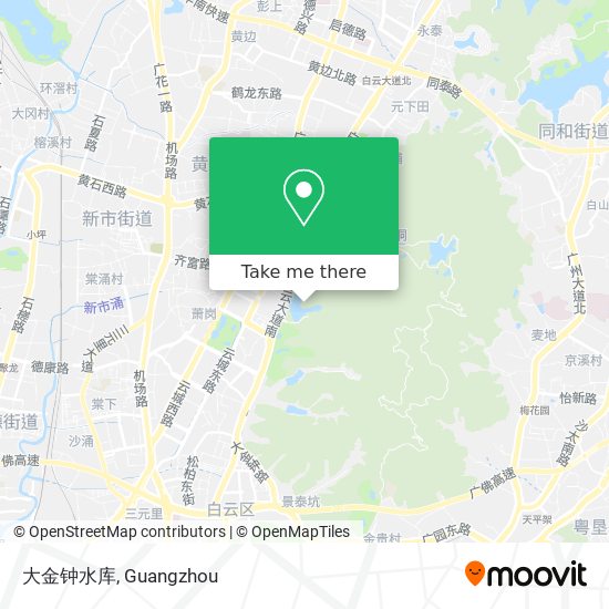 大金钟水库 map