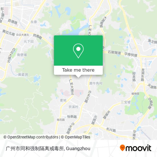 广州市同和强制隔离戒毒所 map