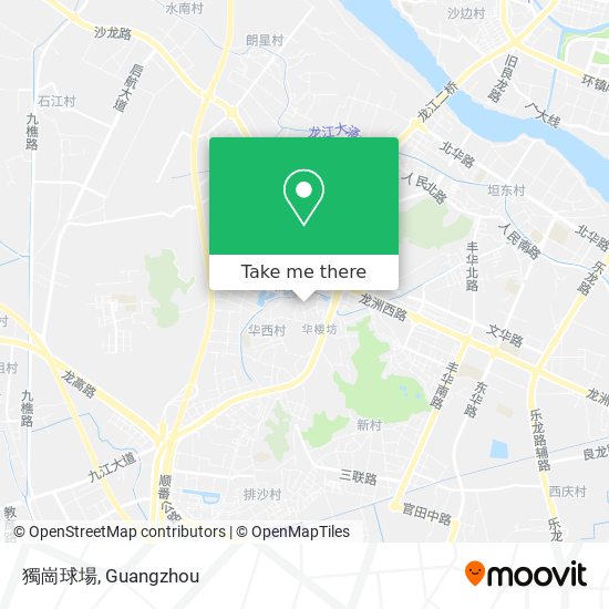 獨崗球場 map