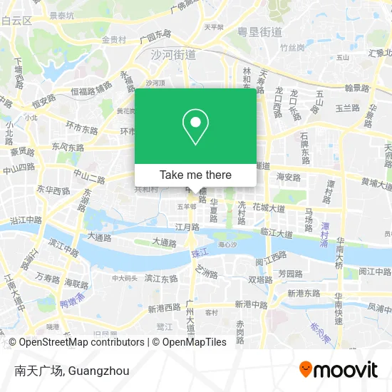 南天广场 map