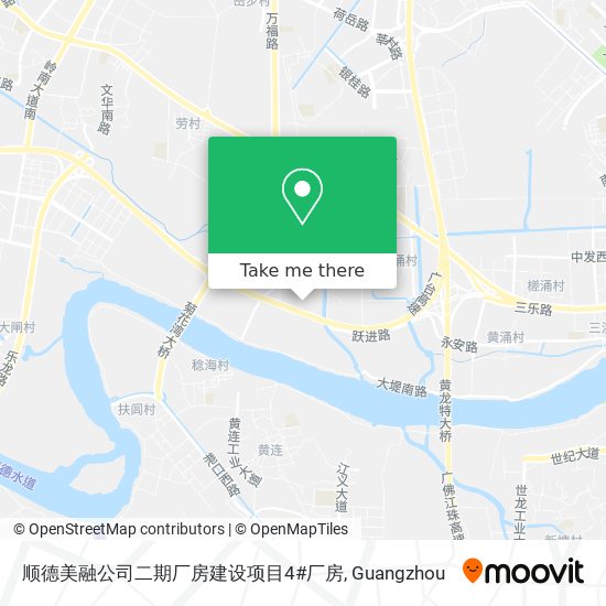 顺德美融公司二期厂房建设项目4#厂房 map