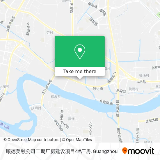 顺德美融公司二期厂房建设项目4#厂房 map