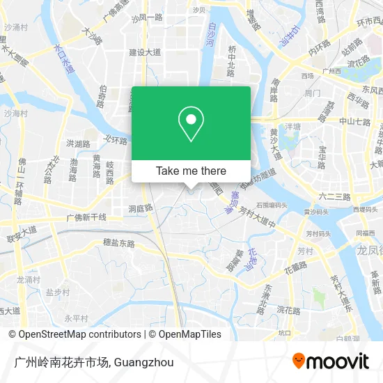 广州岭南花卉市场 map