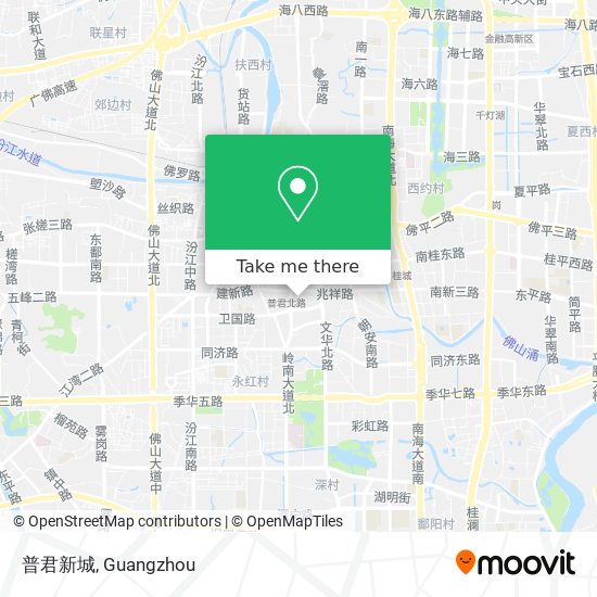 普君新城 map
