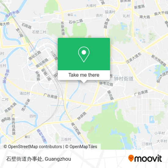 石壁街道办事处 map
