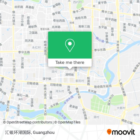 汇银环湖国际 map