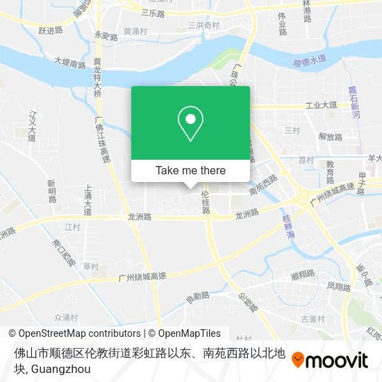佛山市顺德区伦教街道彩虹路以东、南苑西路以北地块 map