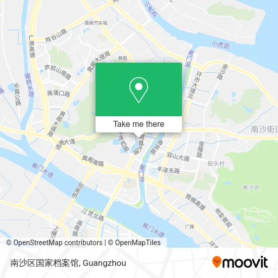 南沙区国家档案馆 map