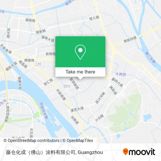 藤仓化成（佛山）涂料有限公司 map