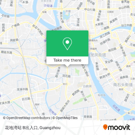 花地湾站 B出入口 map