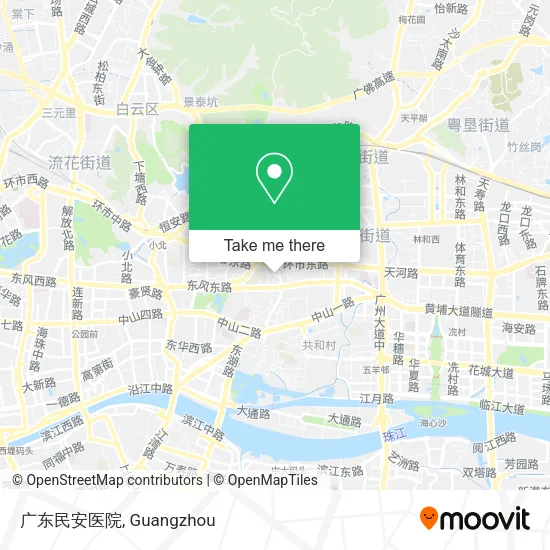 广东民安医院 map