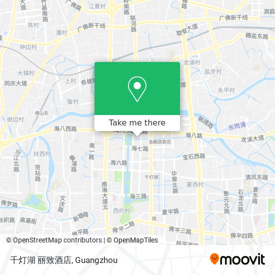 千灯湖 丽致酒店 map