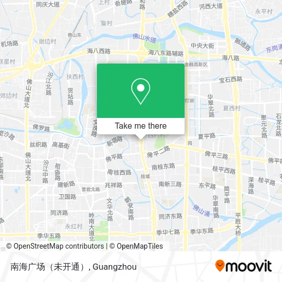 南海广场（未开通） map