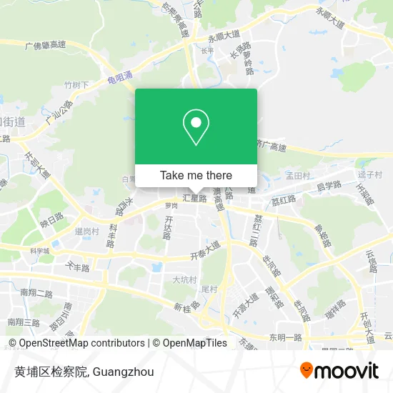黄埔区检察院 map