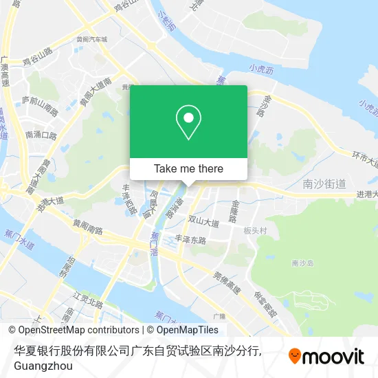 华夏银行股份有限公司广东自贸试验区南沙分行 map