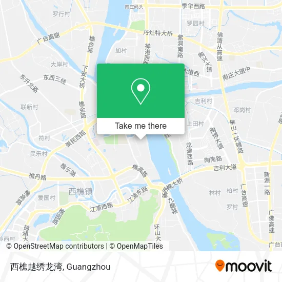 西樵越绣龙湾 map