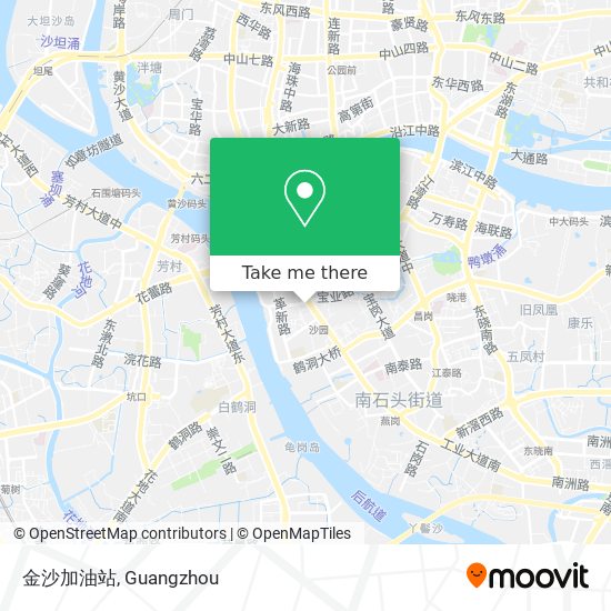 金沙加油站 map