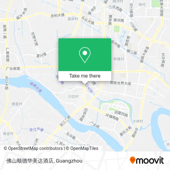 佛山顺德华美达酒店 map
