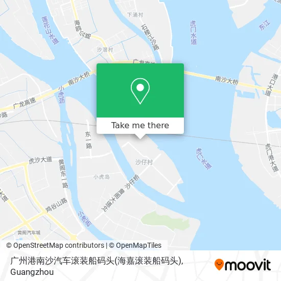 广州港南沙汽车滚装船码头(海嘉滚装船码头) map
