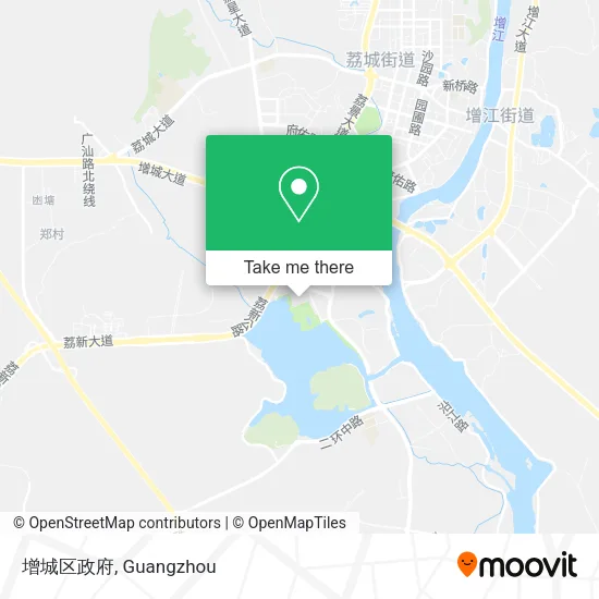 增城区政府 map
