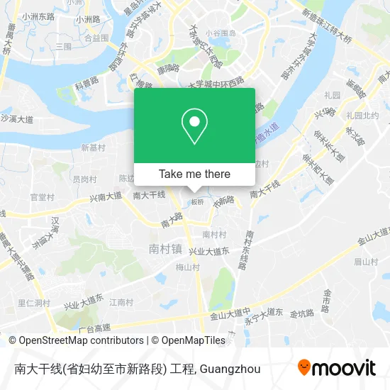 南大干线(省妇幼至市新路段) 工程 map