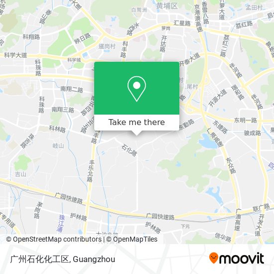 广州石化化工区 map