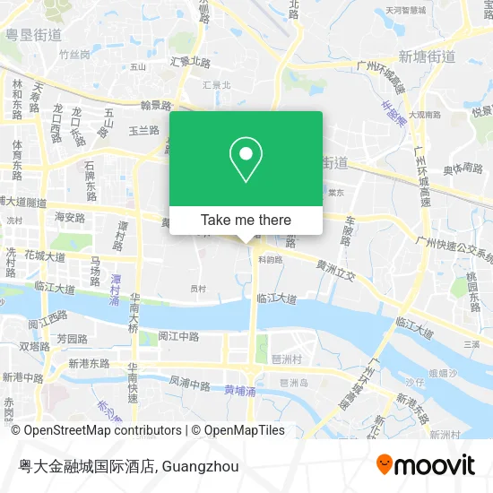 粤大金融城国际酒店 map